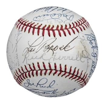 1989 Hall of Famers & Stars Signed OML All-Star Game Giamatti Baseball With 29 Signatures (Doerr Family LOA & PSA/DNA)